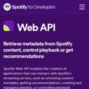Web API | Spotify for Developers